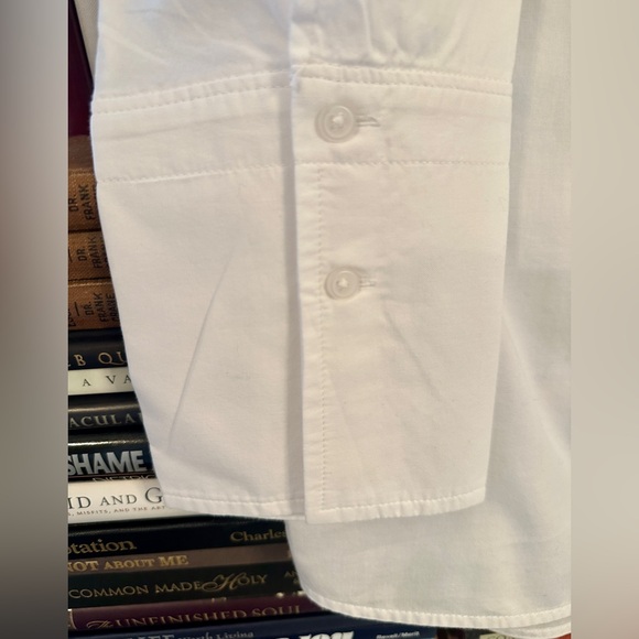 Everlane Silky Cotton Balloon Sleeve Top Size 12 Worn Once - Picture 3 of 6